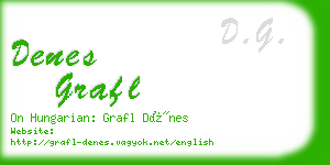 denes grafl business card